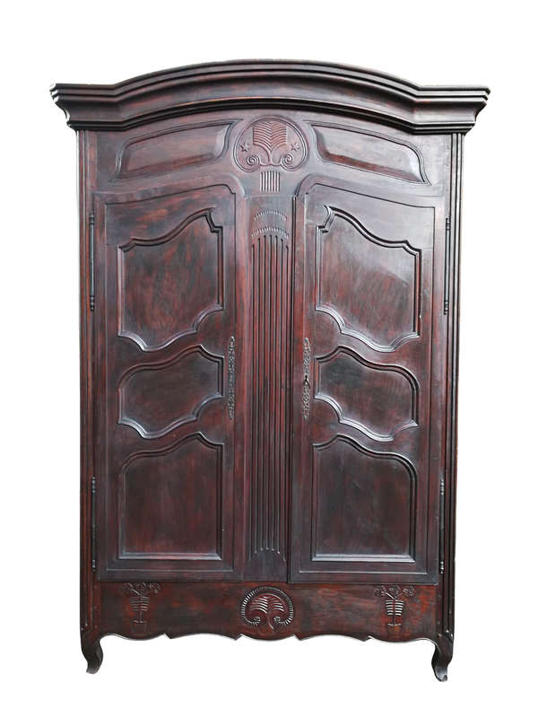 An 18th Century/early 19th Century French Walnut Dauphinoise armoire from the North of Lyon which...
