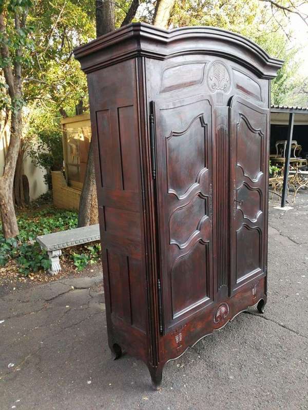 An 18th Century/early 19th Century French Walnut Dauphinoise armoire from the North of Lyon which...
