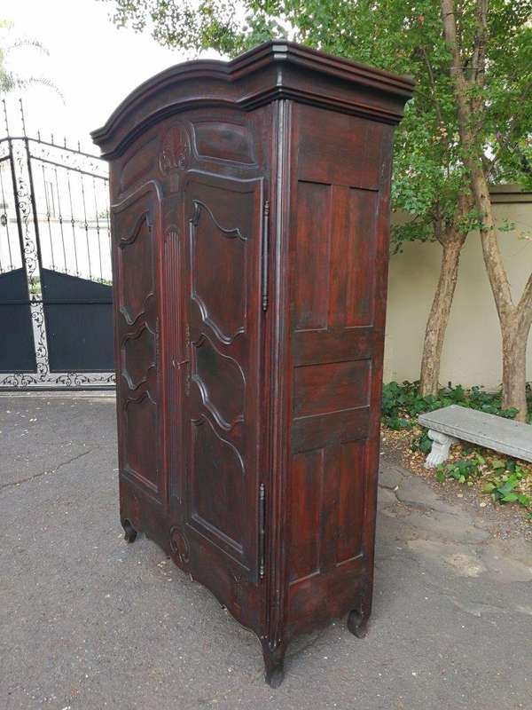 An 18th Century/early 19th Century French Walnut Dauphinoise armoire from the North of Lyon which...