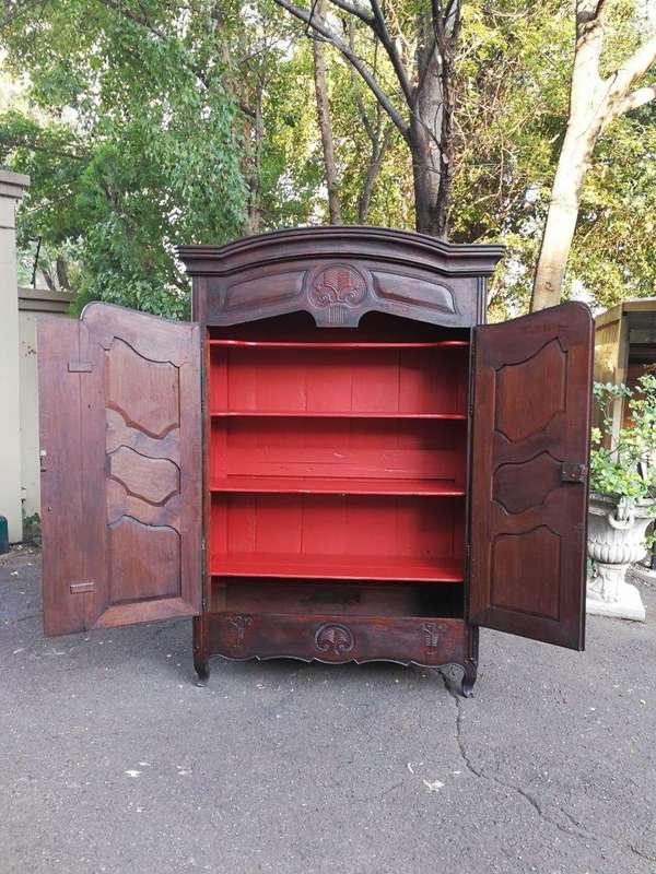An 18th Century/early 19th Century French Walnut Dauphinoise armoire from the North of Lyon which...