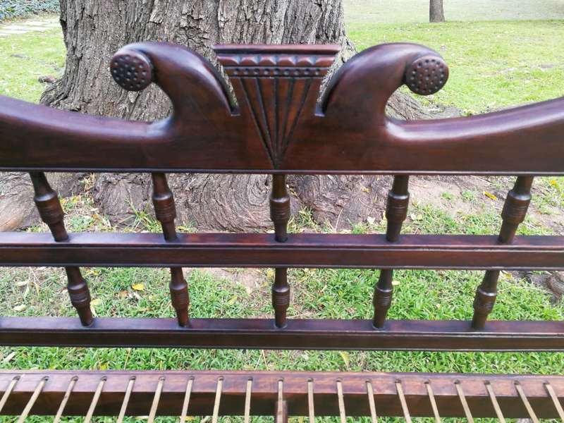 A 19th Century Cape Colony Stinkwood Riempie Bench / Rusbank ND