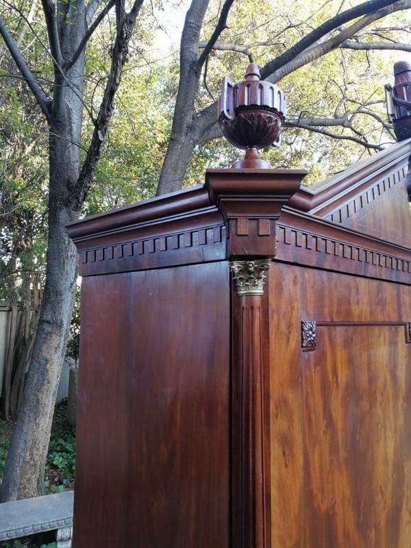 A Dutch Louis XVI Period Mahogany Armoire, Circa 1790