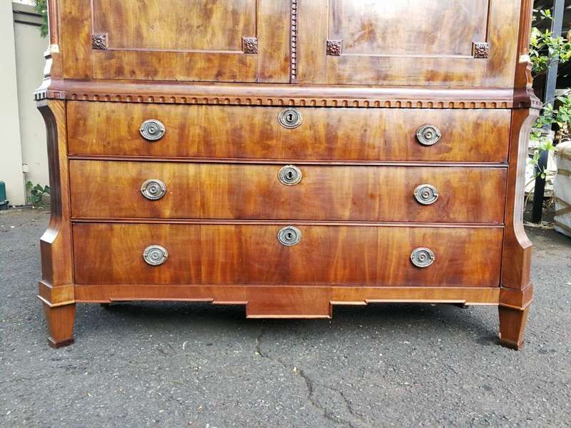 A Dutch Louis XVI Period Mahogany Armoire, Circa 1790