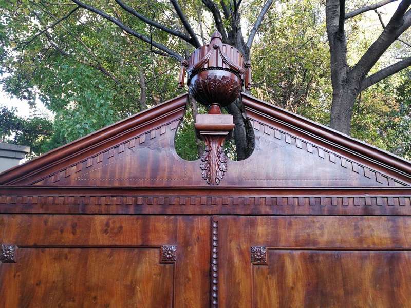 A Dutch Louis XVI Period Mahogany Armoire, Circa 1790