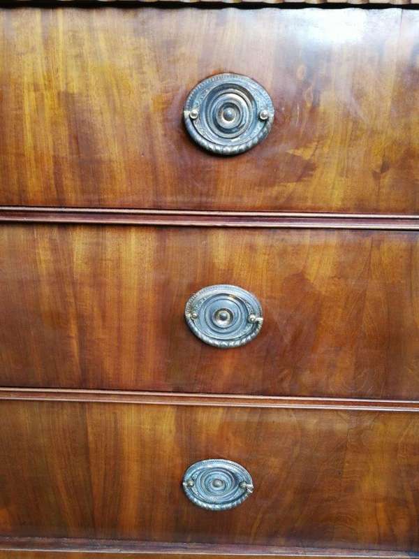 A Dutch Louis XVI Period Mahogany Armoire, Circa 1790