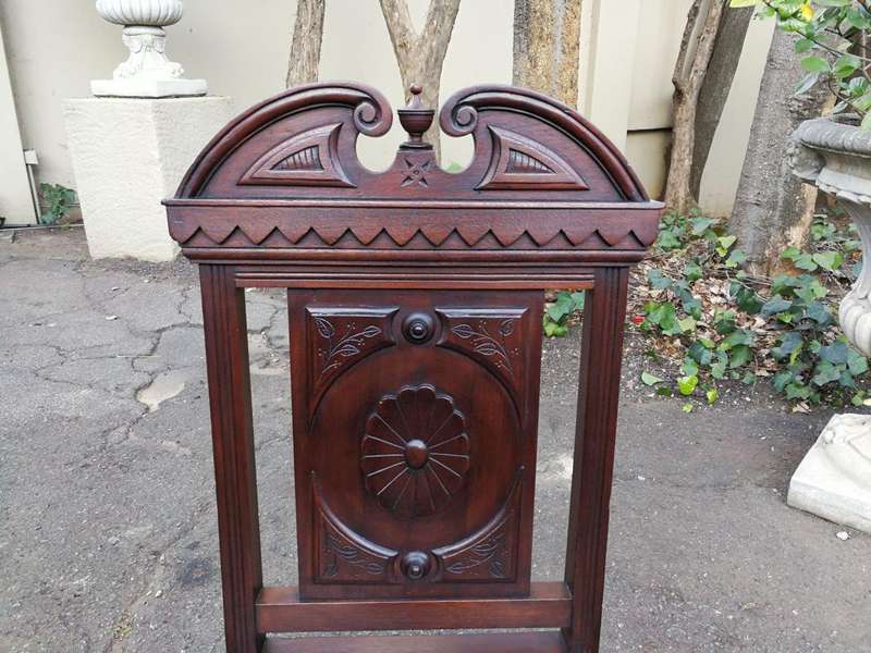 A Pair Of Victorian Mahogany Hall Chairs