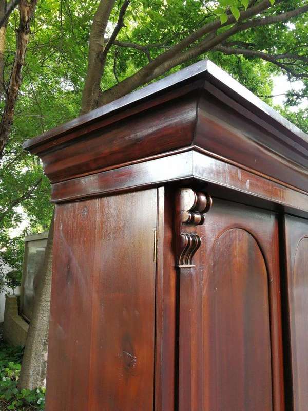 19th Century Cape Stinkwood Linen Press Circa 1860s