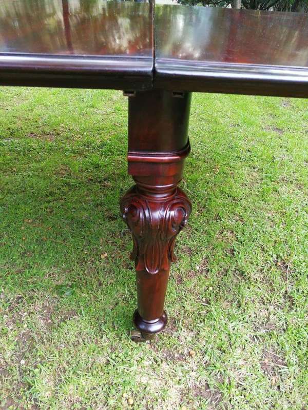 A Victorian Mahogany Fourteen To Sixteen Seater Dining Table / Refectory Table With Five Extensio...