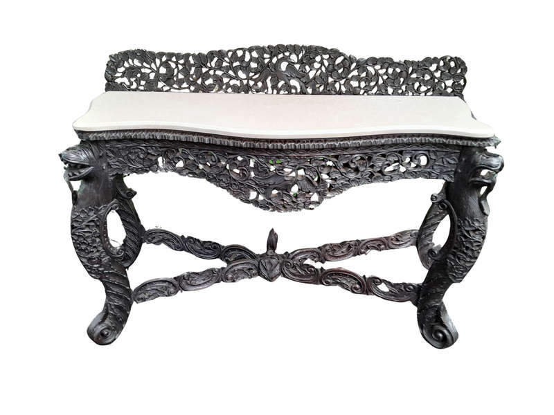 A Rare Circa 1895 Anglo Indian Rosewood Console Table / Server / Table