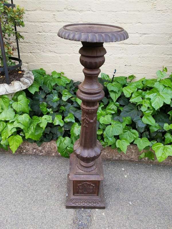 Pair Of French Cast Iorn Candle Holders