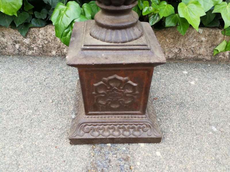 Pair Of French Cast Iorn Candle Holders