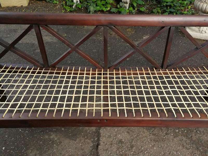 A Fruitwood Sandveld Riempies Bench