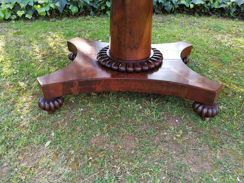 A Victorian rosewood library/sofa table