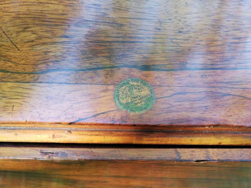A Victorian rosewood library/sofa table