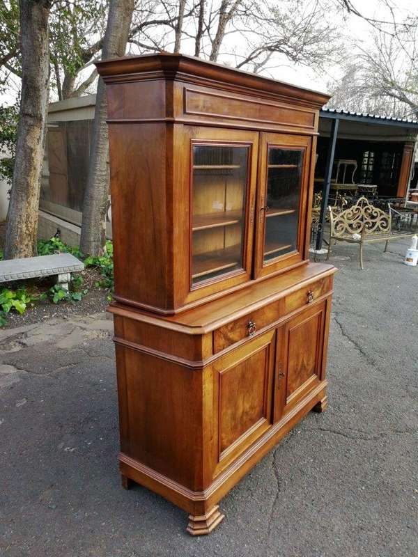 A 19th Century Fench Cherrywood Display Cabinet