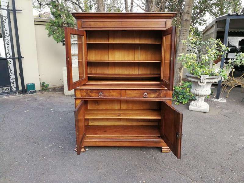 A 19th Century Fench Cherrywood Display Cabinet