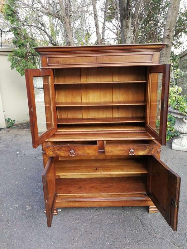 A 19th Century Fench Cherrywood Display Cabinet