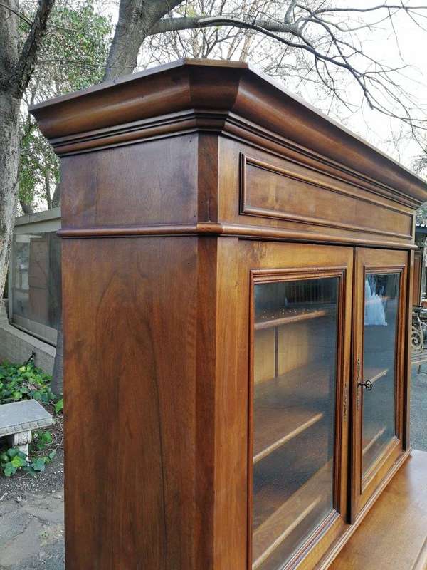 A 19th Century Fench Cherrywood Display Cabinet