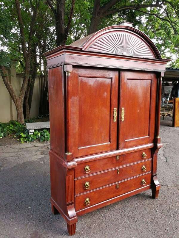 A 19th Century Mahogany Linen Press