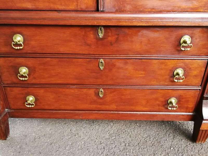 A 19th Century Mahogany Linen Press