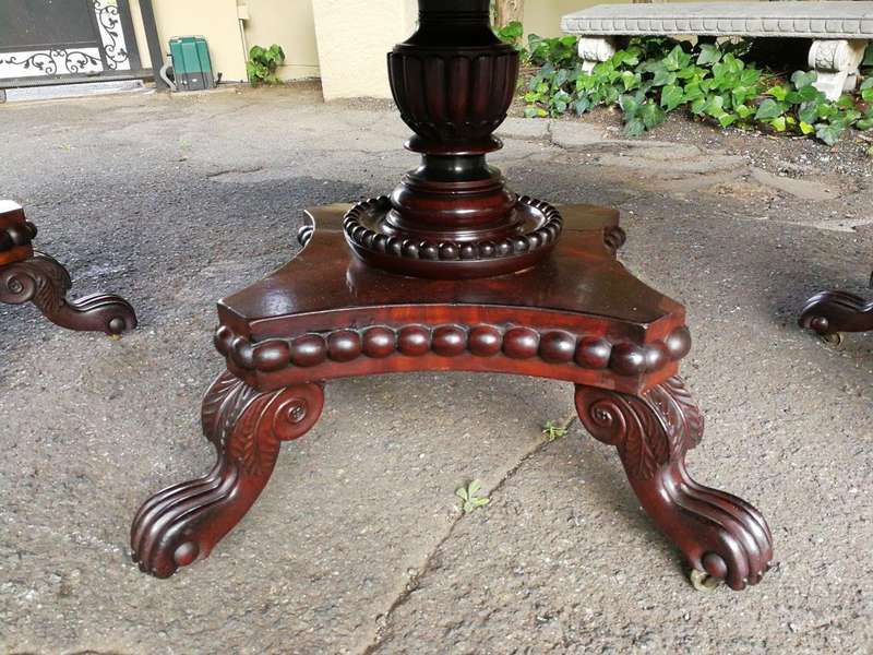 A George IV Mahogany Dining Table (Each Section Has A Tilt Top)