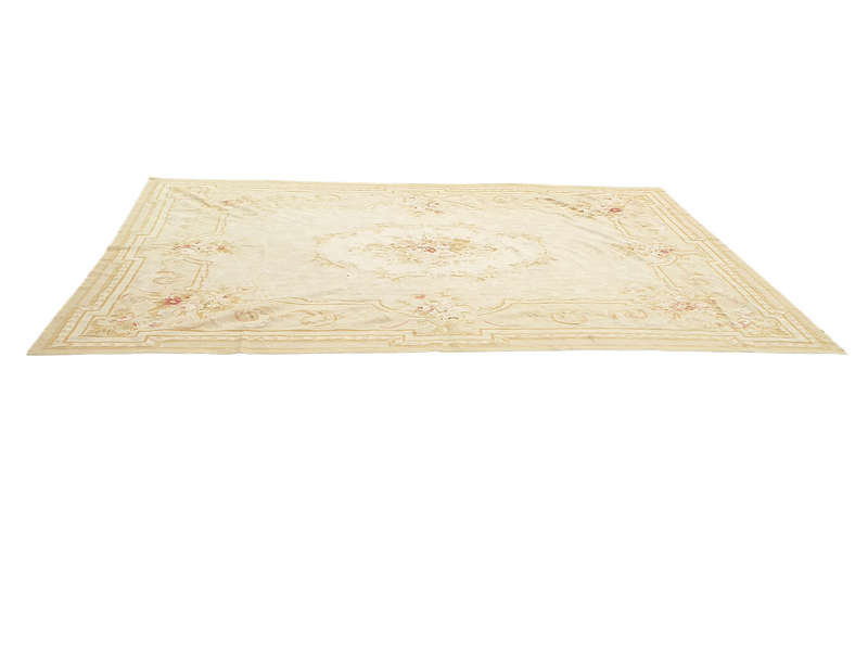 A Handmade And Large Sized French Aubusson Carpet / Rug