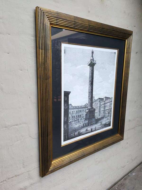 A Veduta Della Colonna Antonina, O Sia Piazza Colonna (Column Of Marcus Aurelius) Etching Print I...