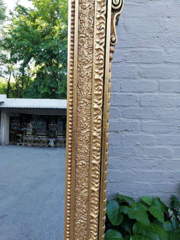 A Massive 20th Century French Gilt Bevelled Mirror