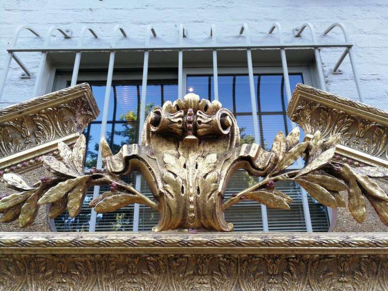 A Massive 20th Century French Gilt Bevelled Mirror