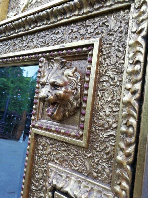 A Massive 20th Century French Gilt Bevelled Mirror