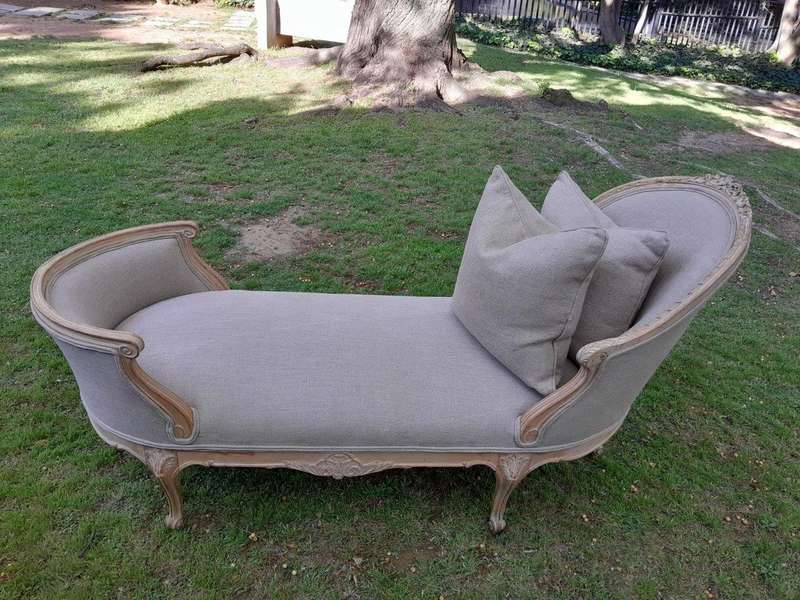 A French Painted Chaise Longue ND