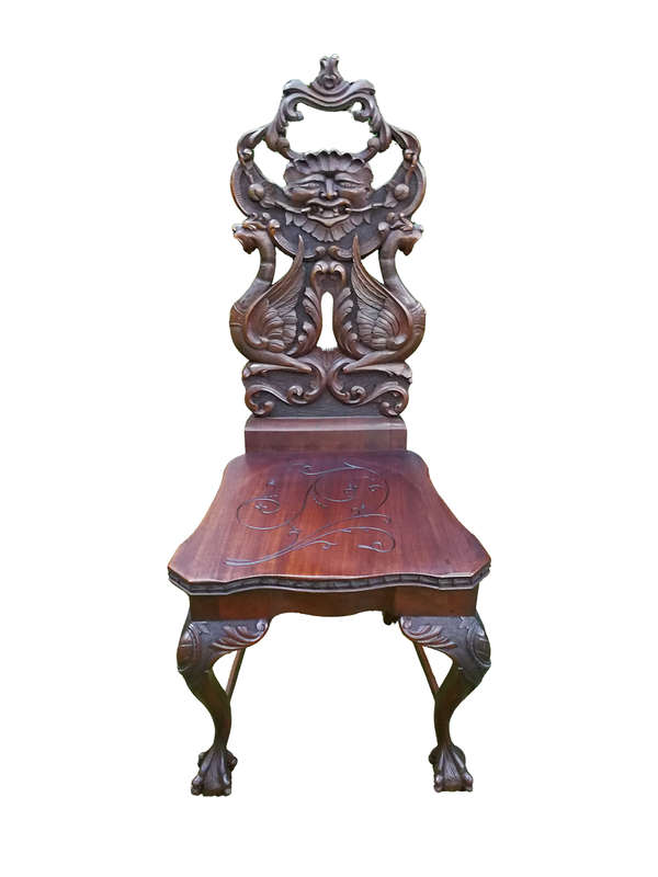 A 20th Century Oriental Hardwood Chair