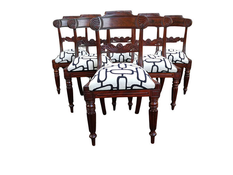 A Set Of Six William IV Mahogany Chairs