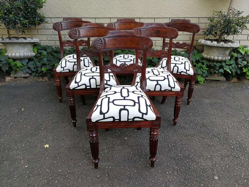 A Set Of Six William IV Mahogany Chairs