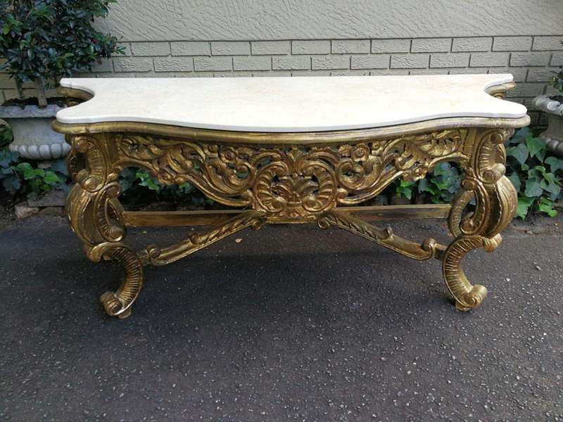 An Ornate Carved Wooden Table