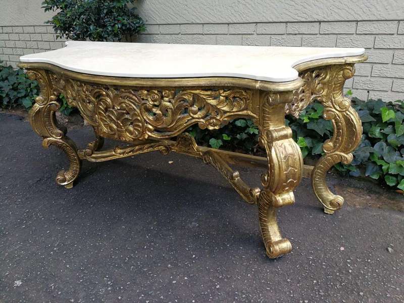 An Ornate Carved Wooden Table