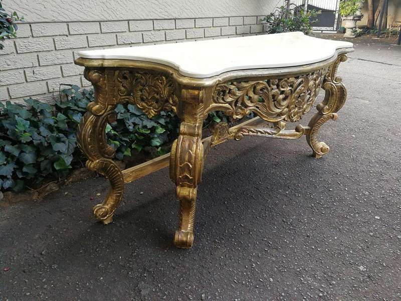 An Ornate Carved Wooden Table