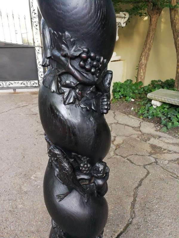 A Pair of 17th Century Baroque Flemish barley-twist Columns