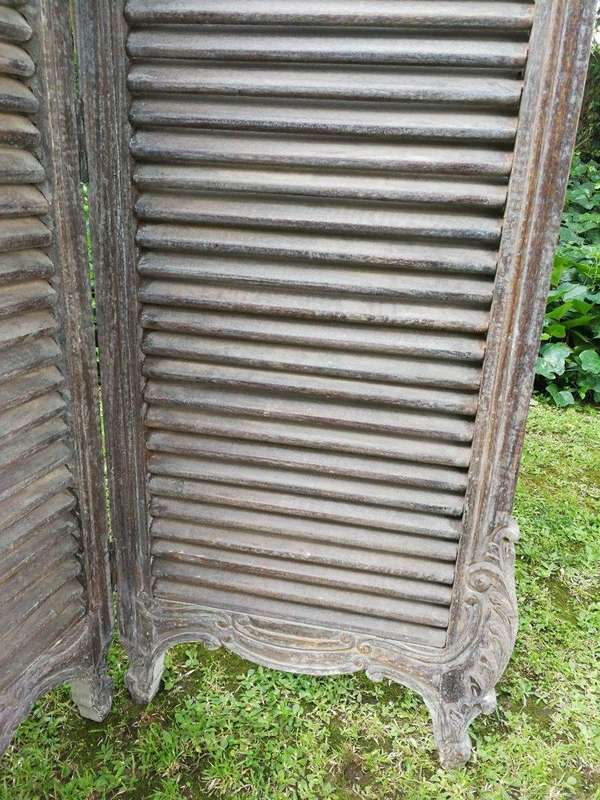 A Rococo Style Three Panel Screen With Mirrors