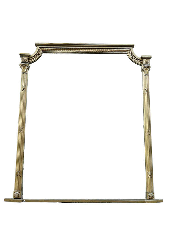 A Large Victorian Circa 1850 Gilt Framed Mirror
