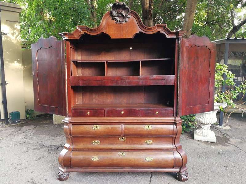 A Rare  Late 18th Century Dutch Walnut Armoire