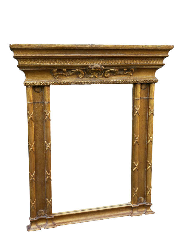A Regency Gilt And Wood Bevelled Mirror
