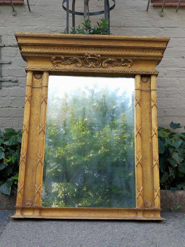 A Regency Gilt And Wood Bevelled Mirror