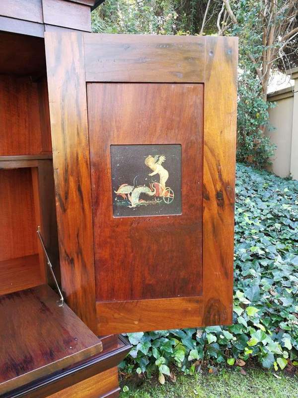 A19th Century-style Cape Blackwood Drinks Cabinet, Circa 20th Century