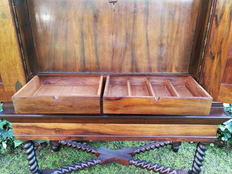 A19th Century-style Cape Blackwood Drinks Cabinet, Circa 20th Century