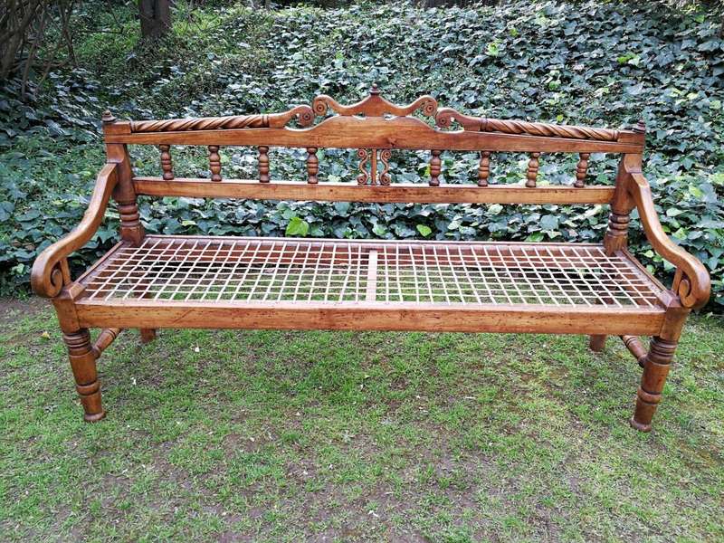 A Late 18th/early 19th Century Cape Yellowwood Riempie Bench