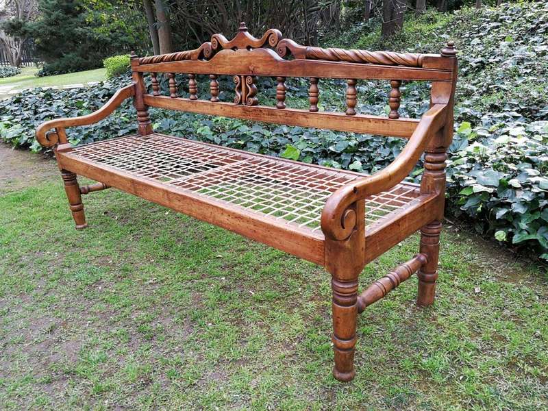 A Late 18th/early 19th Century Cape Yellowwood Riempie Bench