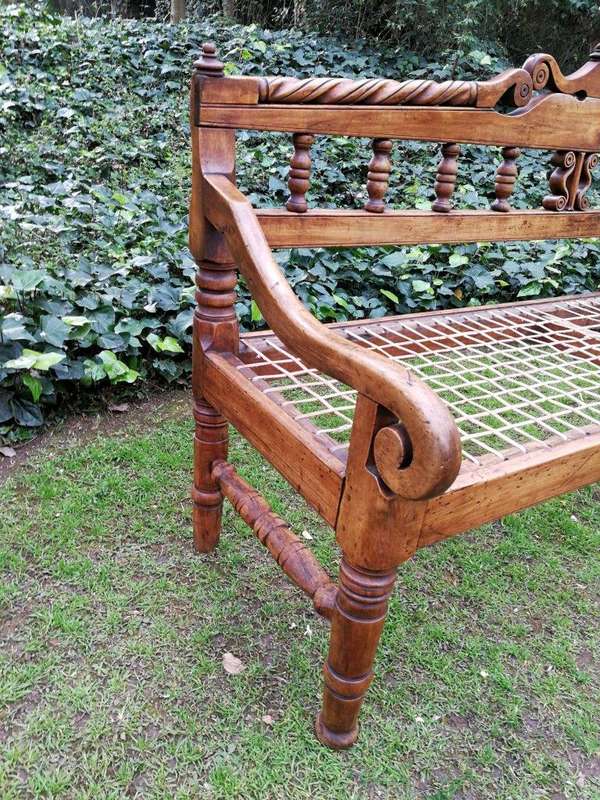 A Late 18th/early 19th Century Cape Yellowwood Riempie Bench