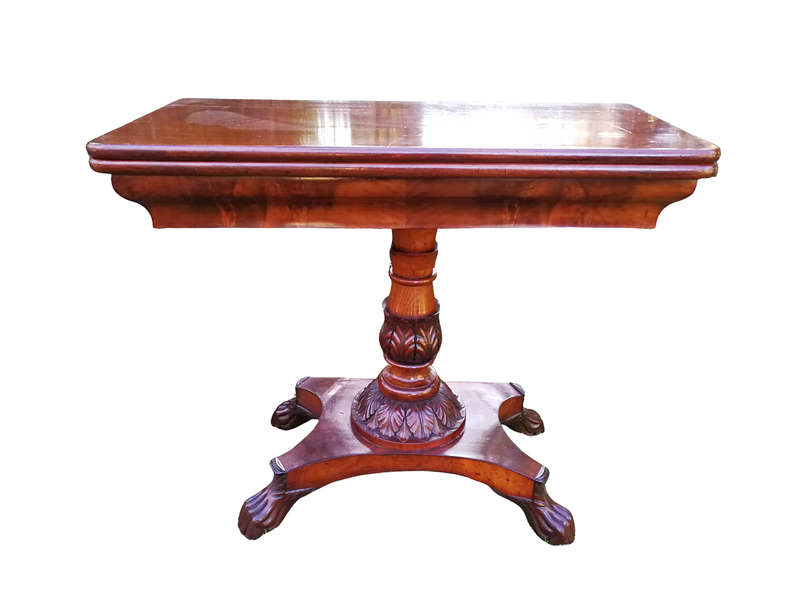 A Victorian Mahogany Folding Tea Table