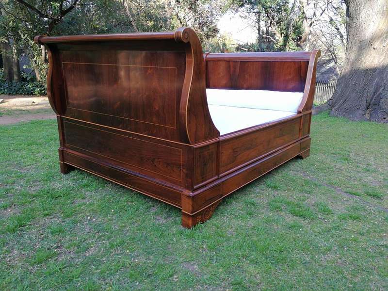 A 19th Century French Rosewood Lit Bateau